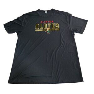 Clinton Elotes LumberKings Shirt MiLB‎ Clinton Indiana Black Mens XXL 2XL EUC